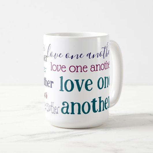 Love one another  coffee mug コーヒーマグカップ (正面右)