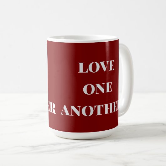 Love one another  coffee mug コーヒーマグカップ (正面右)