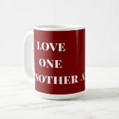 Love one another  coffee mug コーヒーマグカップ (正面左)