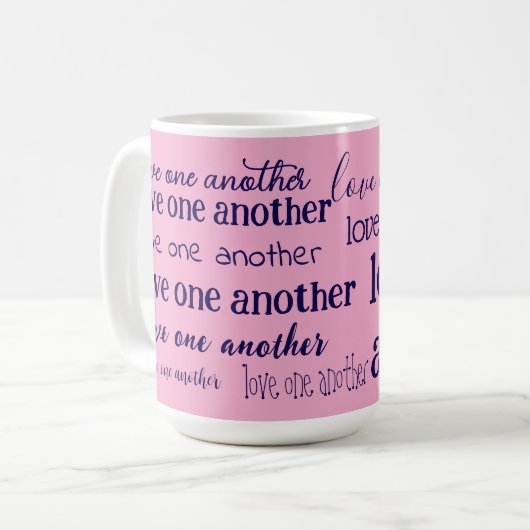 Love one another  coffee mug コーヒーマグカップ (正面左)
