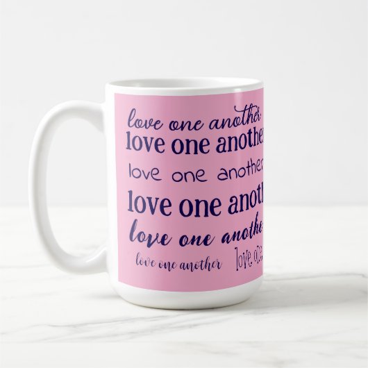 Love one another coffee mug コーヒーマグカップ (左)