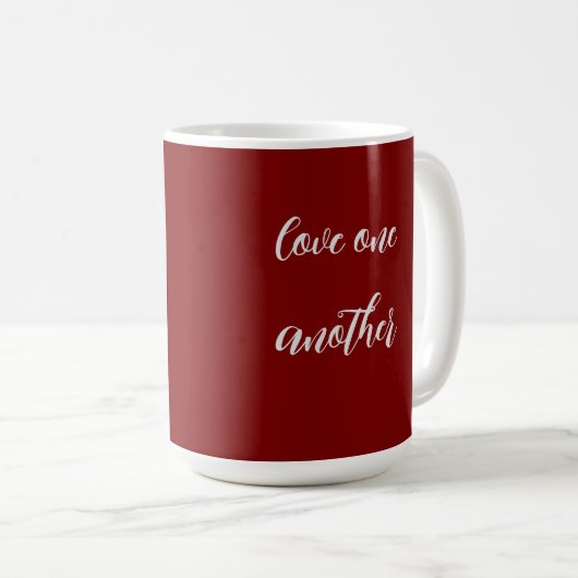 Love one another coffee mug コーヒーマグカップ (正面右)