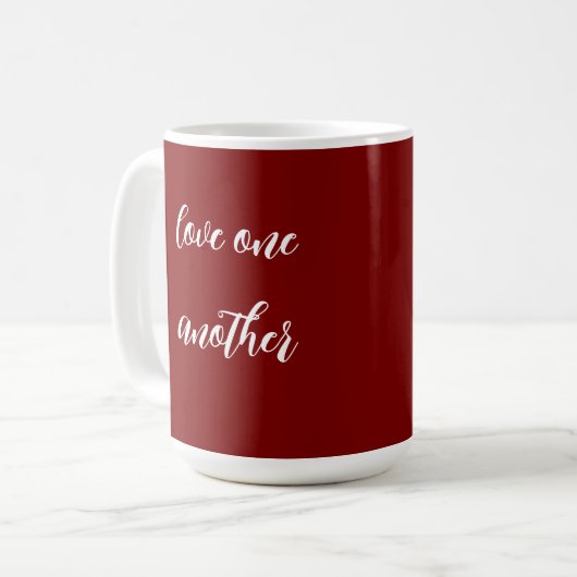 Love one another  coffee mug コーヒーマグカップ (正面左)