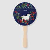 Love One Another | Lamb & Floral Hand Fans ハンドファン (正面)