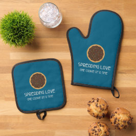 Love One Cookieを一度に広める 鍋つかみ&鍋敷きセット