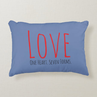 Love - One Heart. Seven Forms Accent Pillow アクセントクッション