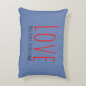 Love - One Heart. Seven Forms Accent Pillow アクセントクッション (裏面(縦))