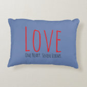 Love - One Heart. Seven Forms Accent Pillow アクセントクッション (裏面)