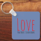 Love - One Heart. Seven Forms Acrylic Keychain キーホルダー (正面)