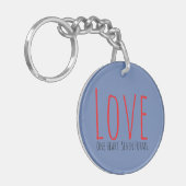 Love - One Heart. Seven Forms Acrylic Keychain キーホルダー (正面左)