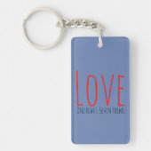 Love - One Heart. Seven Forms Acrylic Keychain キーホルダー (正面)