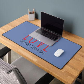 Love - One Heart. Seven Forms Desk Mat デスクマット