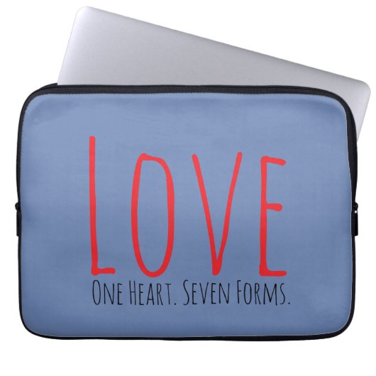 Love - One Heart. Seven Forms Electronics Bag ラップトップスリーブ (正面)
