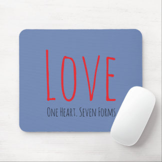 Love - One Heart. Seven Forms Mousepad マウスパッド