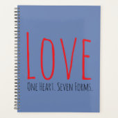 Love - One Heart. Seven Forms Planner プランナー手帳 (正面)