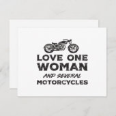 Love One Woman And Several Motorcycles Essential エンクロージャーカード (正面/裏面)