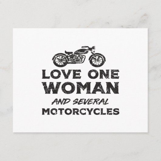 Love One Woman And Several Motorcycles Essential エンクロージャーカード (正面)