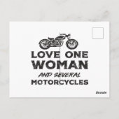Love One Woman And Several Motorcycles Essential ポストカード (裏面)