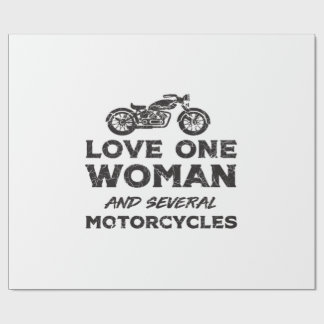 Love One Woman And Several Motorcycles Essential ラッピングペーパー