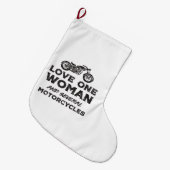 Love One Woman And Several Motorcycles Essential ラージクリスマスストッキング (正面 (吊り時))