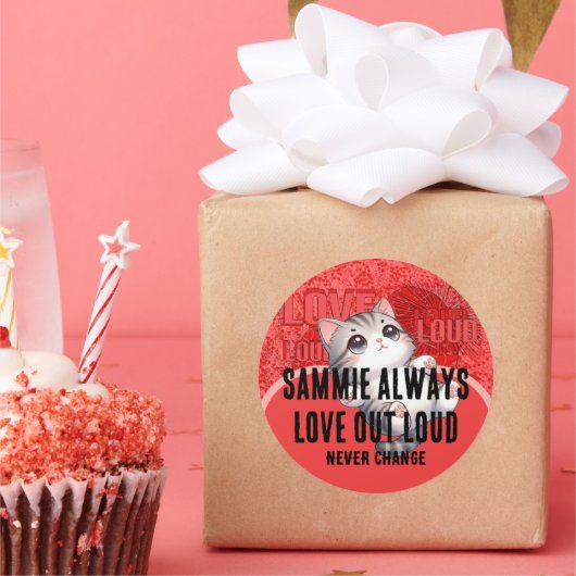 Love Out Loud – さらに多くのハート- ラウンドシール (パーティー)