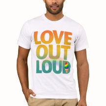 Love Out Loud レトロ プライド タイポグラフィ デザイン
