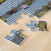 Love padlocks on Pont de Solferino – パリ，フランス ジグソーパズル (側面)