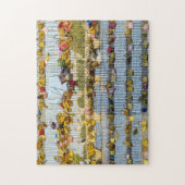 Love padlocks on Pont de Solferino – パリ，フランス ジグソーパズル (縦)