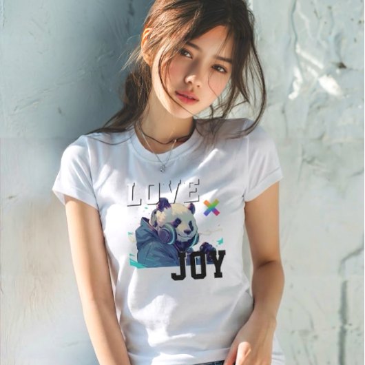 LOVE × PANDA - Custom Tシャツ