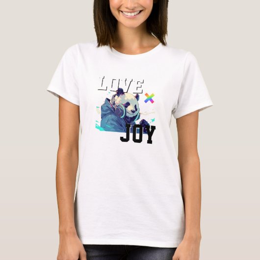 LOVE × PANDA - Custom Tシャツ (正面)