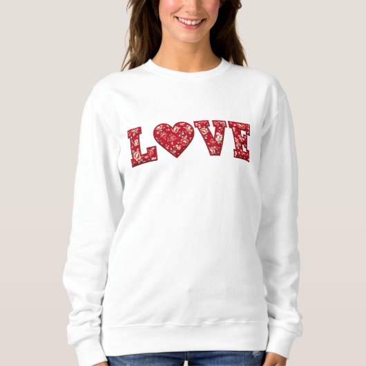 LOVE Patchwork Sweatshirt スウェットシャツ (正面)