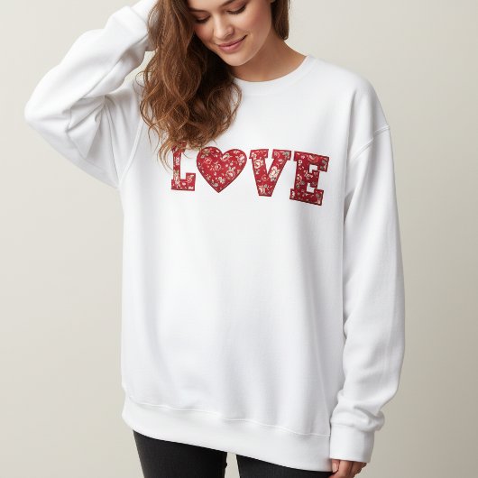 LOVE Patchwork Sweatshirt スウェットシャツ
