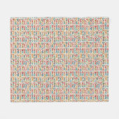 Love Pattern  フリースブランケット (正面(横))