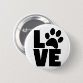 Love Paw (背景色を選択)カスタム 缶バッジ (正面&裏面)