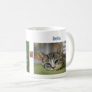 LOVE Paw 2 ねこ 写真 名前 モダン かわいい 新しい ペット コーヒーマグカップ