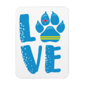LOVE PAW (Blue letters) – マグネット (縦)