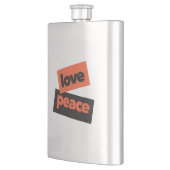 Love Peaceの鮮やかで大胆かつシンプルな都会的なデザイン フラスク (左)