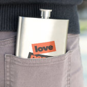 Love Peaceの鮮やかで大胆かつシンプルな都会的なデザイン フラスク (インサイチュ)