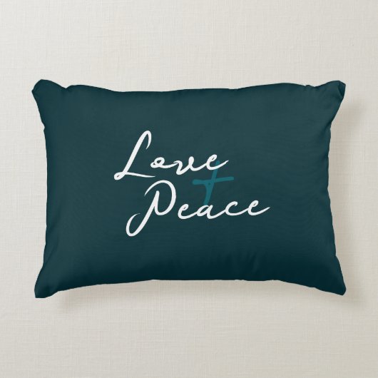 Love & Peace Accent Pillow アクセントクッション (正面)