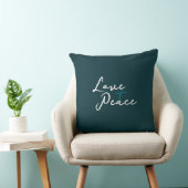 Love & Peace Accent Pillow クッション (椅子)