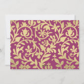 Love Peace and Joy Burgundyの金ゴールド結婚の写真 シーズンカード (裏面)