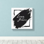 Love & Peace Canvas wall Art キャンバスプリント (インサイチュ (ウッドフロア))