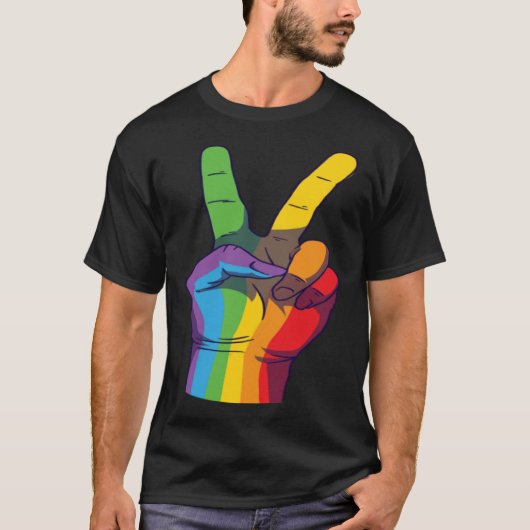 Love Peace Hands Tシャツ (正面)