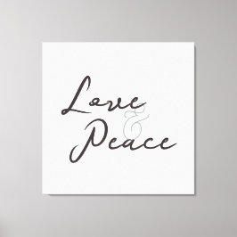 Love & Peace Stretched Canvas Print キャンバスプリント