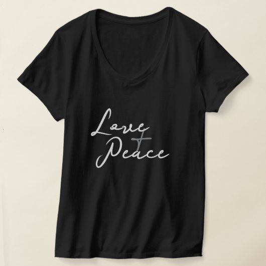 Love & Peace T-Shirt Tシャツ (レイダウン)