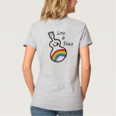 Love & Peace Uke Tシャツ (裏面)