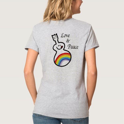 Love & Peace Uke Tシャツ (裏面)