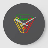 Love - Peace - Unity ラージ壁時計 (正面)