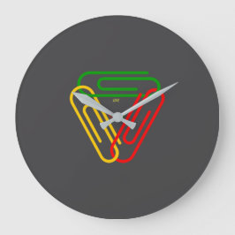 Love - Peace - Unity ラージ壁時計