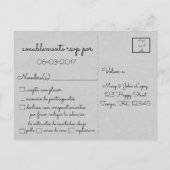 Love Perfect Bond of Union～聖なる書物、 経典スペインの～RSVP インビテーションポストカード (裏面)